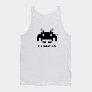 Pixelart Space Invader Headshot Headshot Tank Top